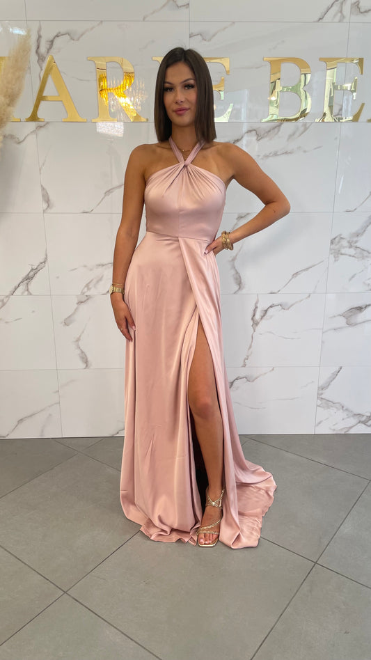 Robe Fiona rose poudré